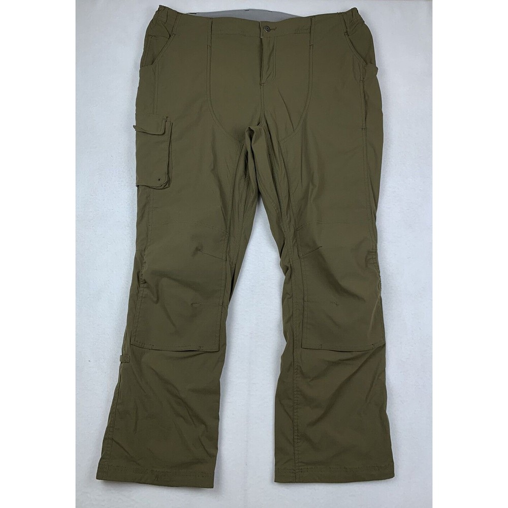 Duluth Trading Company Heirloom Gardening Green/Brown Ripstop Pants Size 18x31